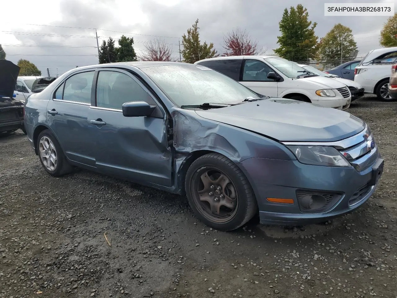 2011 Ford Fusion Se VIN: 3FAHP0HA3BR268173 Lot: 74446934