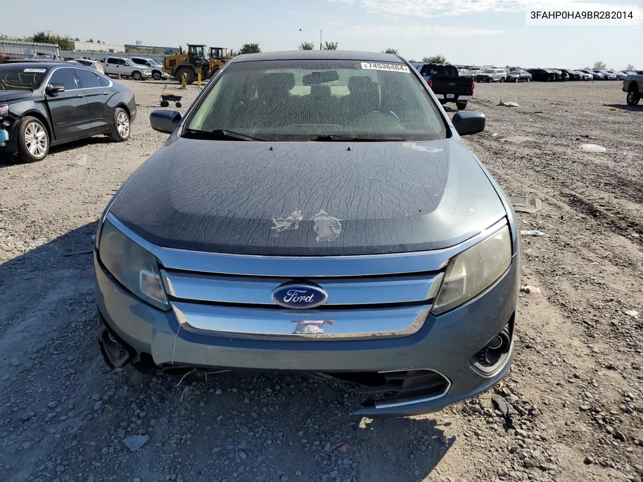 2011 Ford Fusion Se VIN: 3FAHP0HA9BR282014 Lot: 74538464