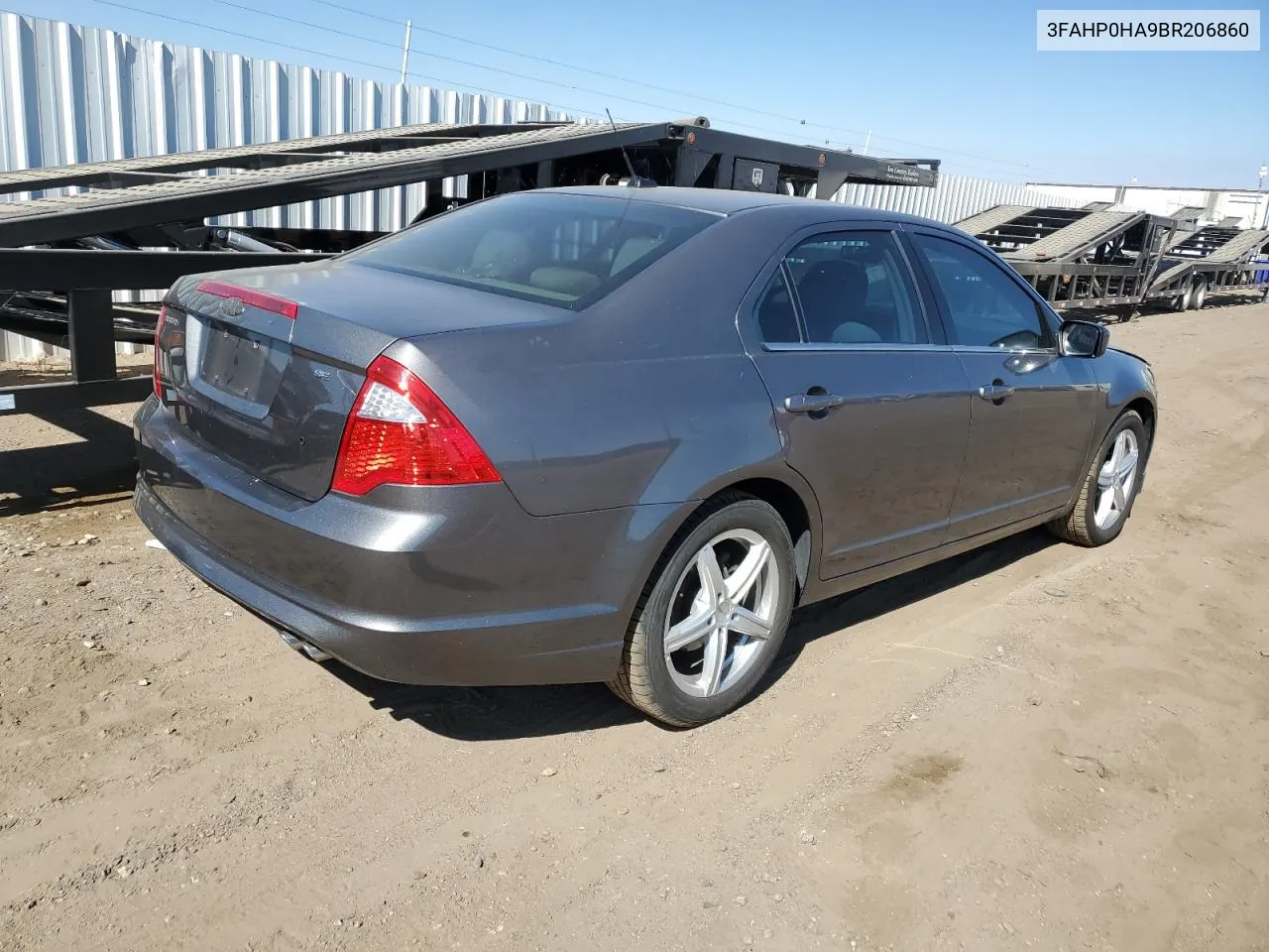 2011 Ford Fusion Se VIN: 3FAHP0HA9BR206860 Lot: 74909884