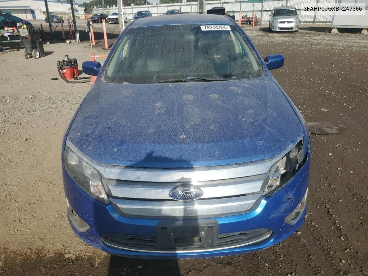 2011 Ford Fusion Sel VIN: 3FAHP0JGXBR247366 Lot: 74948234