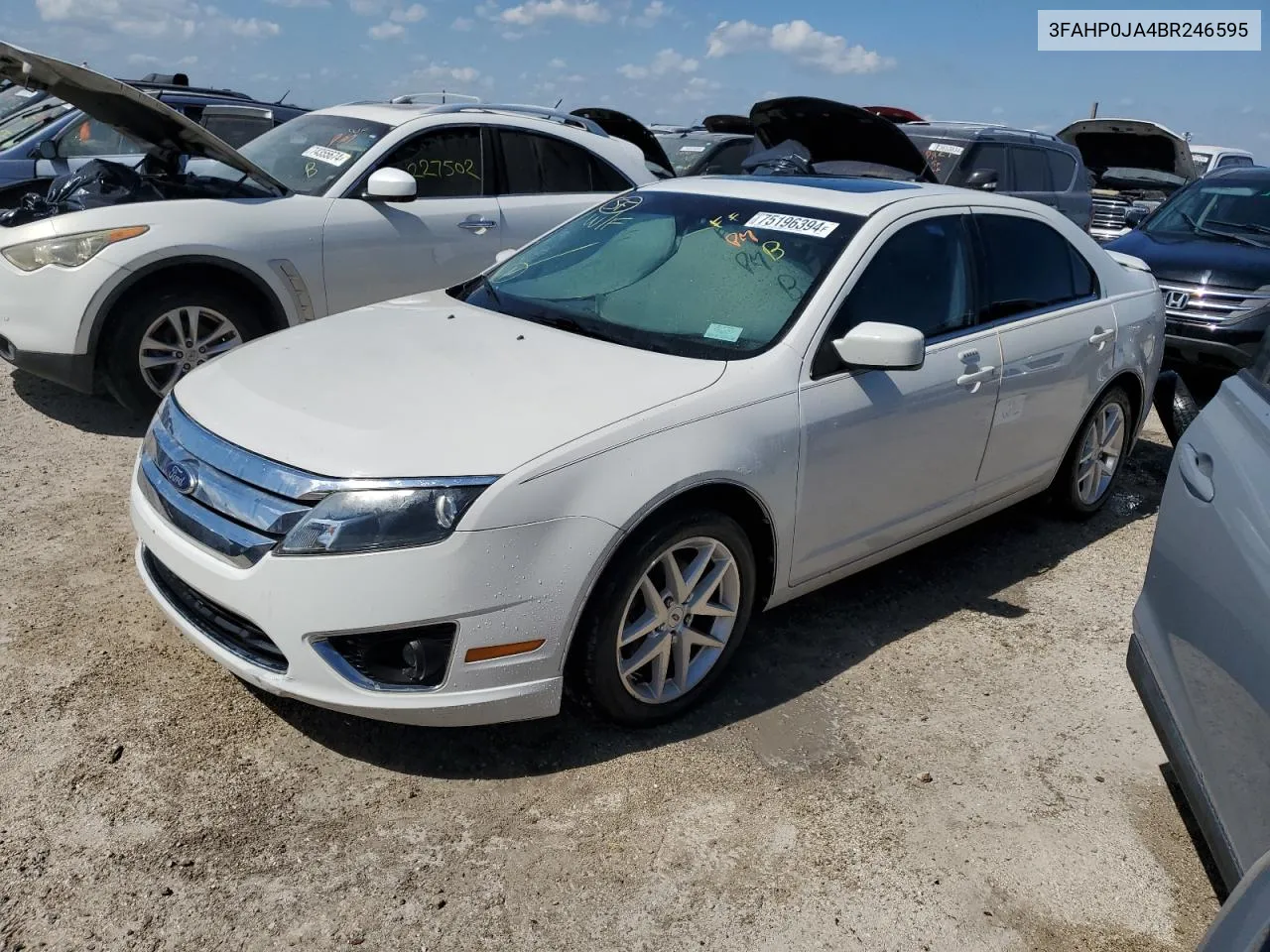 2011 Ford Fusion Sel VIN: 3FAHP0JA4BR246595 Lot: 75196394