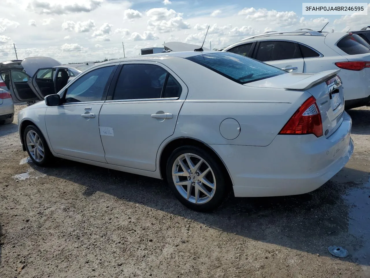 2011 Ford Fusion Sel VIN: 3FAHP0JA4BR246595 Lot: 75196394