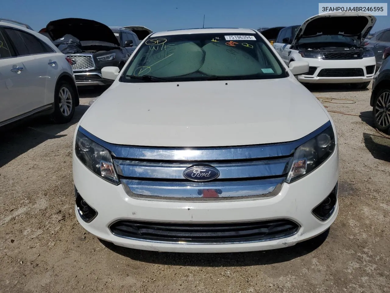 2011 Ford Fusion Sel VIN: 3FAHP0JA4BR246595 Lot: 75196394