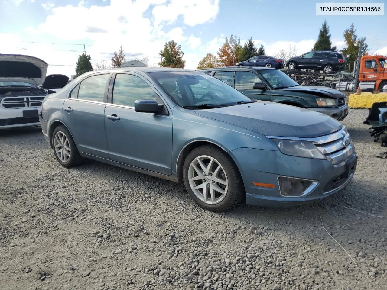 2011 Ford Fusion Sel VIN: 3FAHP0CG5BR134566 Lot: 75233234