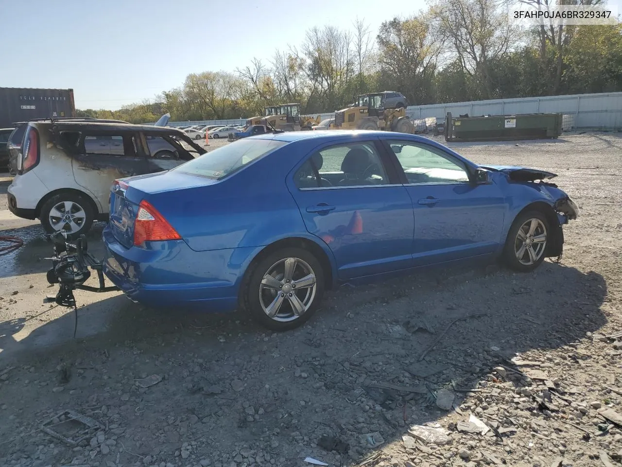 2011 Ford Fusion Sel VIN: 3FAHP0JA6BR329347 Lot: 75271944