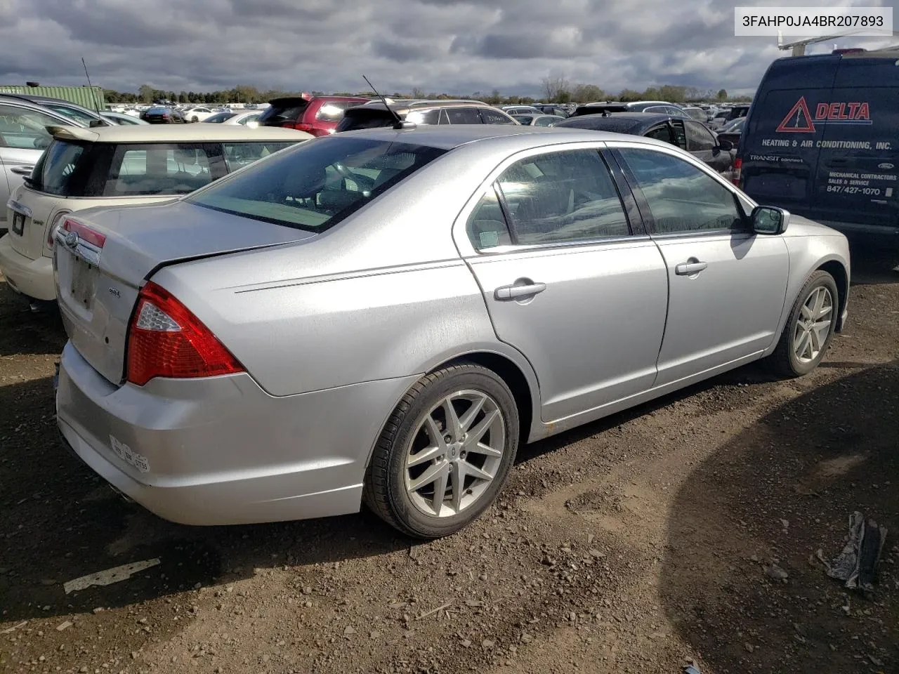 2011 Ford Fusion Sel VIN: 3FAHP0JA4BR207893 Lot: 75729034