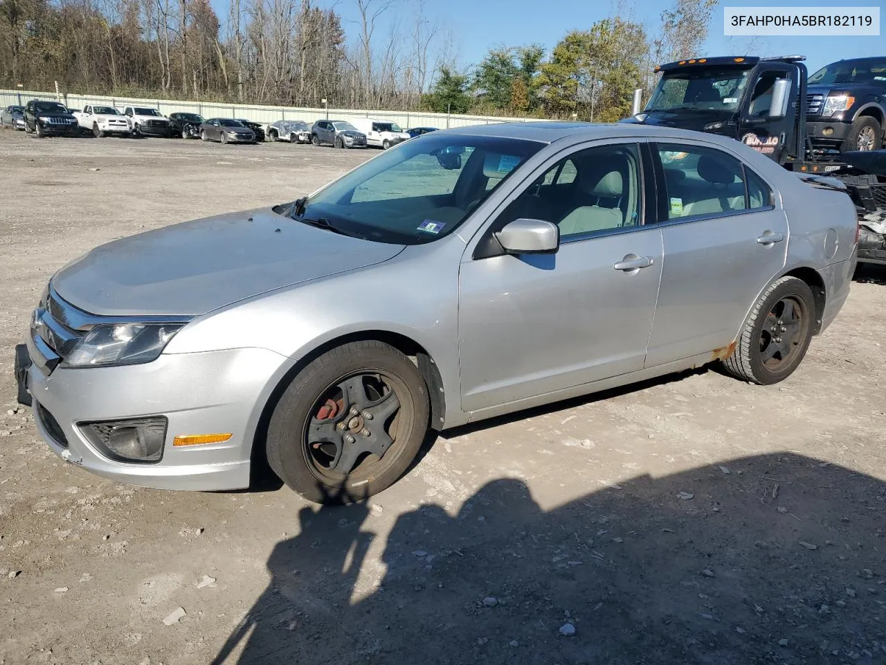 2011 Ford Fusion Se VIN: 3FAHP0HA5BR182119 Lot: 76497554