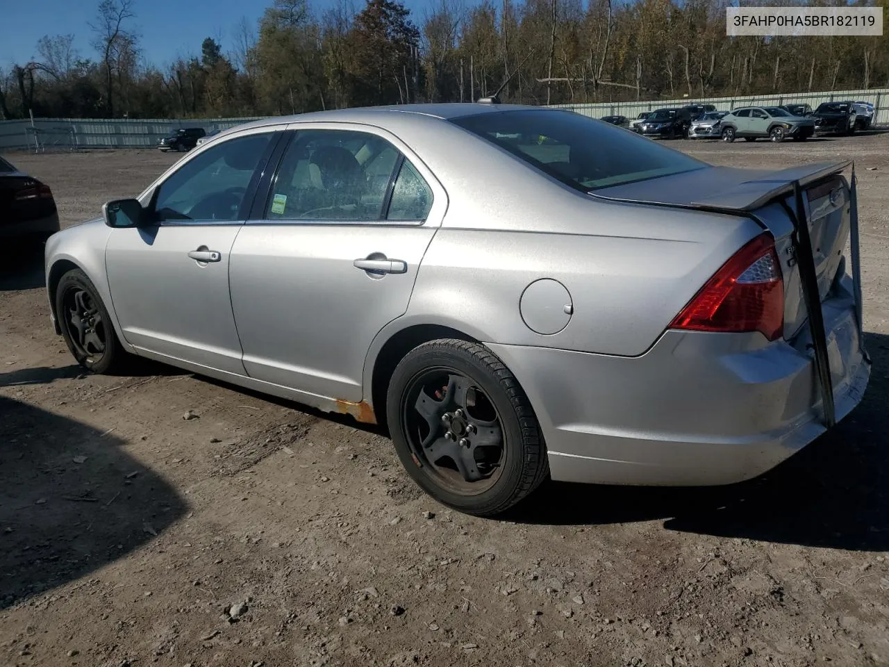 2011 Ford Fusion Se VIN: 3FAHP0HA5BR182119 Lot: 76497554