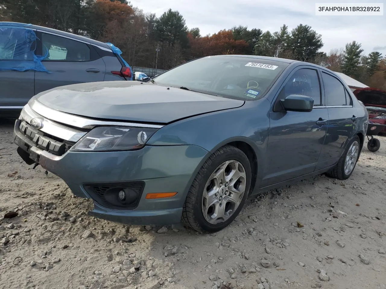 2011 Ford Fusion Se VIN: 3FAHP0HA1BR328922 Lot: 76516183