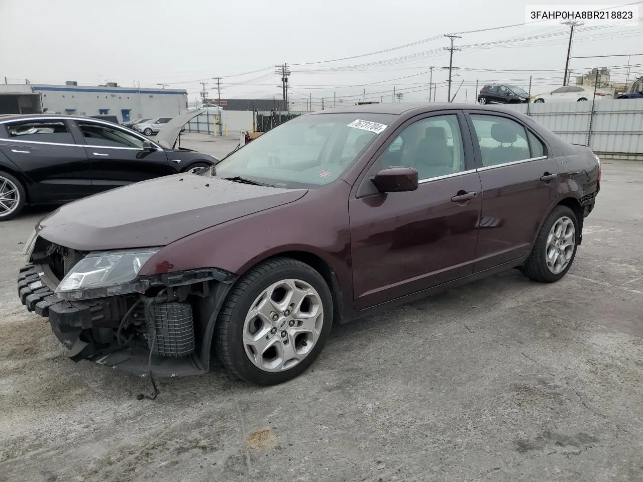 2011 Ford Fusion Se VIN: 3FAHP0HA8BR218823 Lot: 76731704