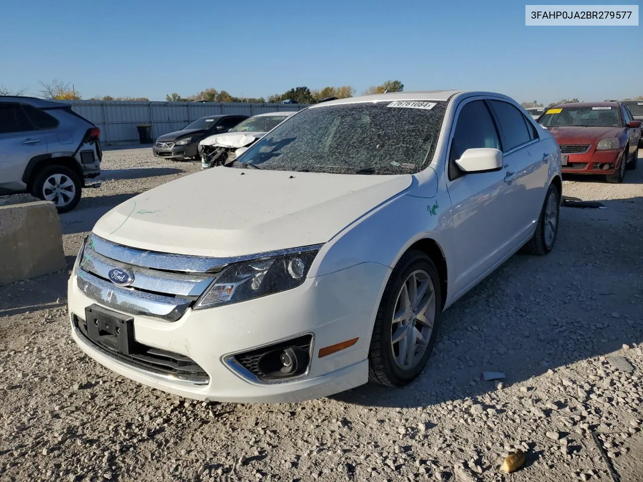 2011 Ford Fusion Sel VIN: 3FAHP0JA2BR279577 Lot: 76761084