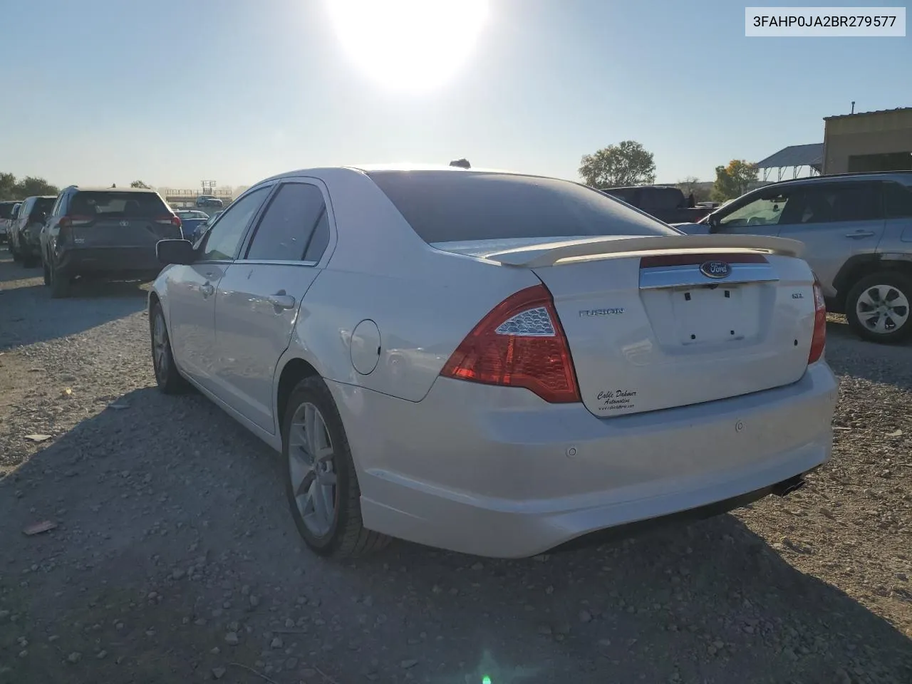 2011 Ford Fusion Sel VIN: 3FAHP0JA2BR279577 Lot: 76761084