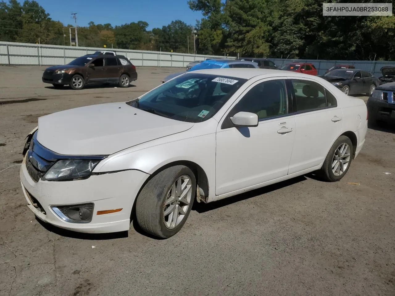 2011 Ford Fusion Sel VIN: 3FAHP0JA0BR253088 Lot: 76887684