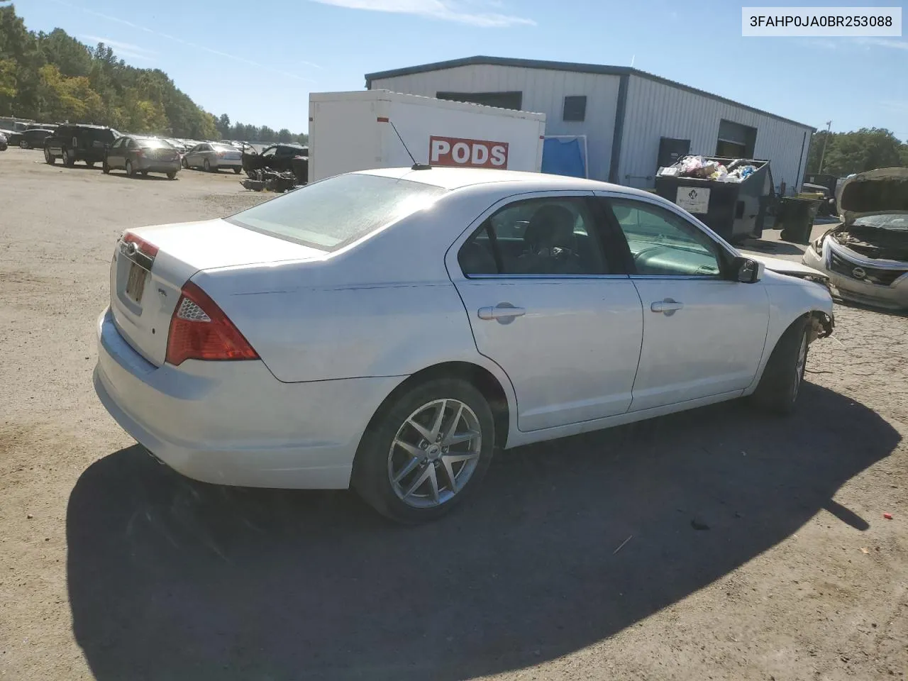 2011 Ford Fusion Sel VIN: 3FAHP0JA0BR253088 Lot: 76887684