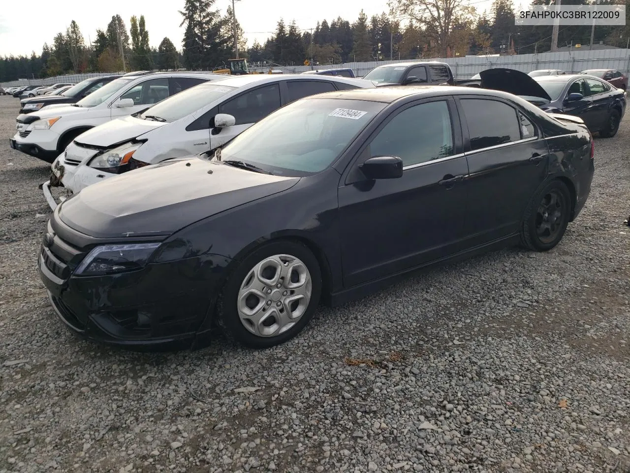 2011 Ford Fusion Sport VIN: 3FAHP0KC3BR122009 Lot: 77129484