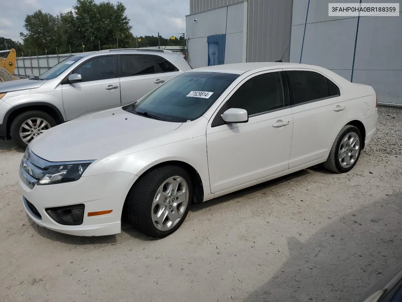 2011 Ford Fusion Se VIN: 3FAHP0HA0BR188359 Lot: 77629814