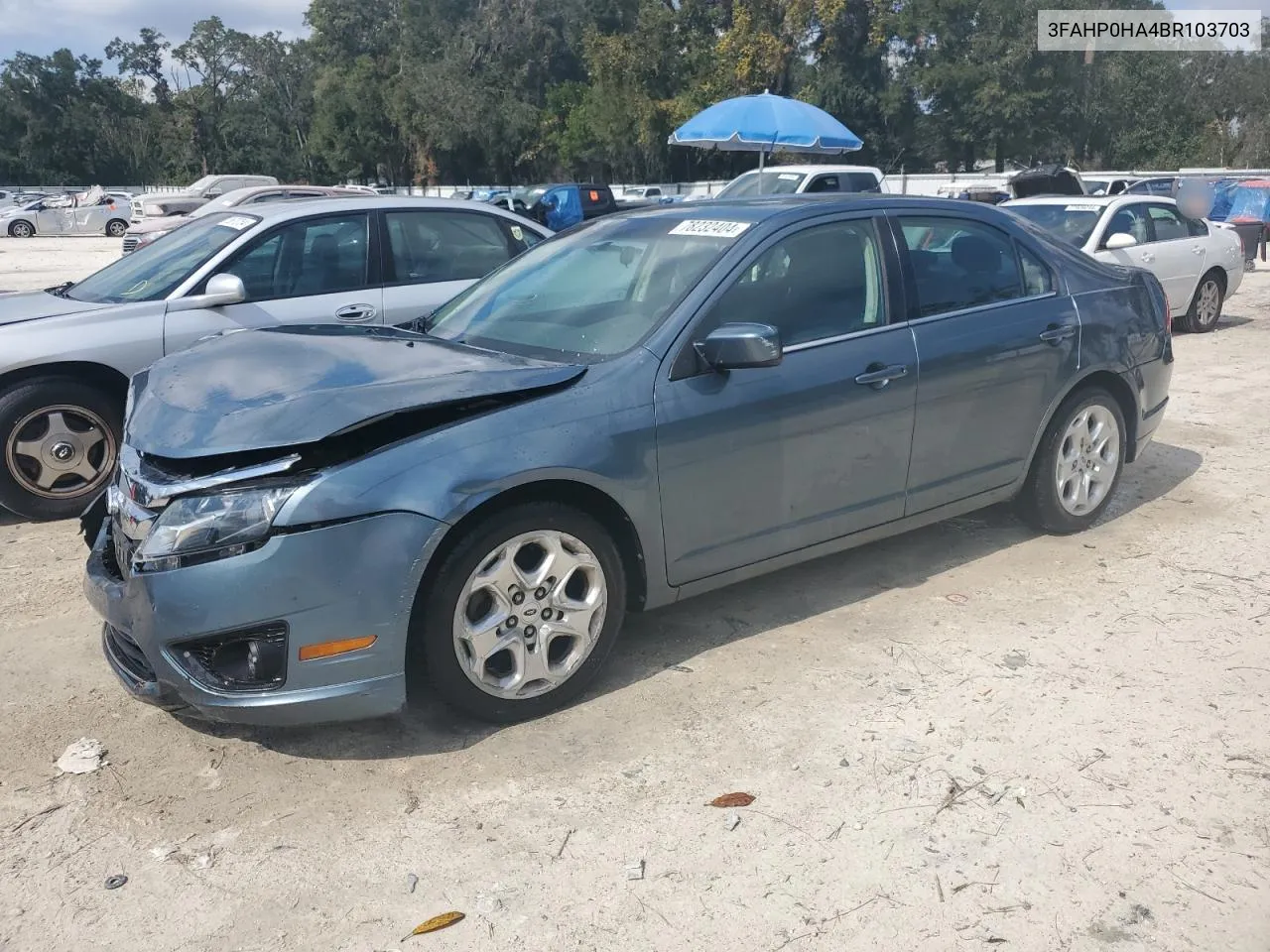 2011 Ford Fusion Se VIN: 3FAHP0HA4BR103703 Lot: 78232404