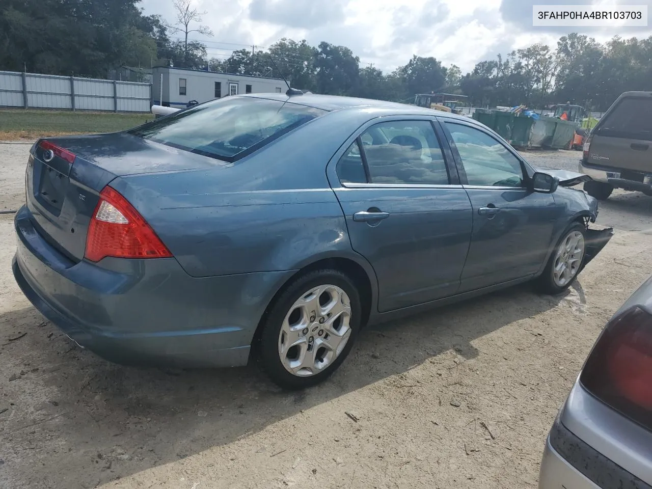 2011 Ford Fusion Se VIN: 3FAHP0HA4BR103703 Lot: 78232404