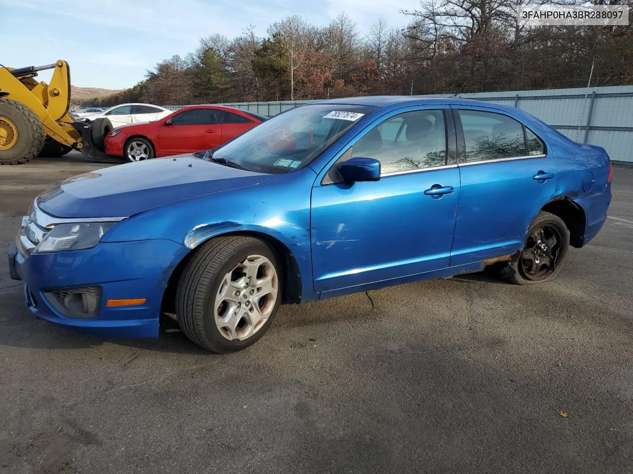 2011 Ford Fusion Se VIN: 3FAHP0HA3BR288097 Lot: 78527674