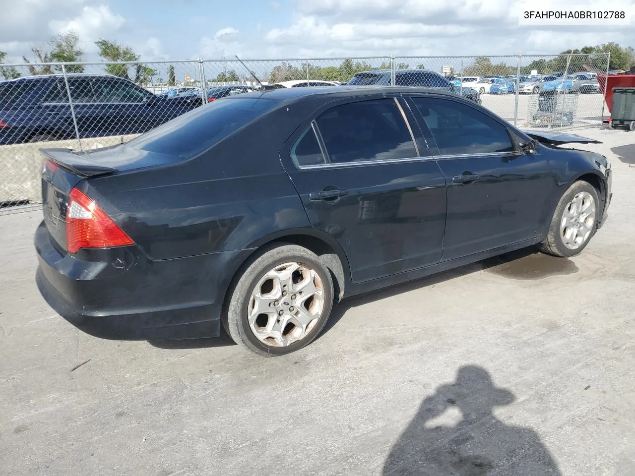 2011 Ford Fusion Se VIN: 3FAHP0HA0BR102788 Lot: 78705324