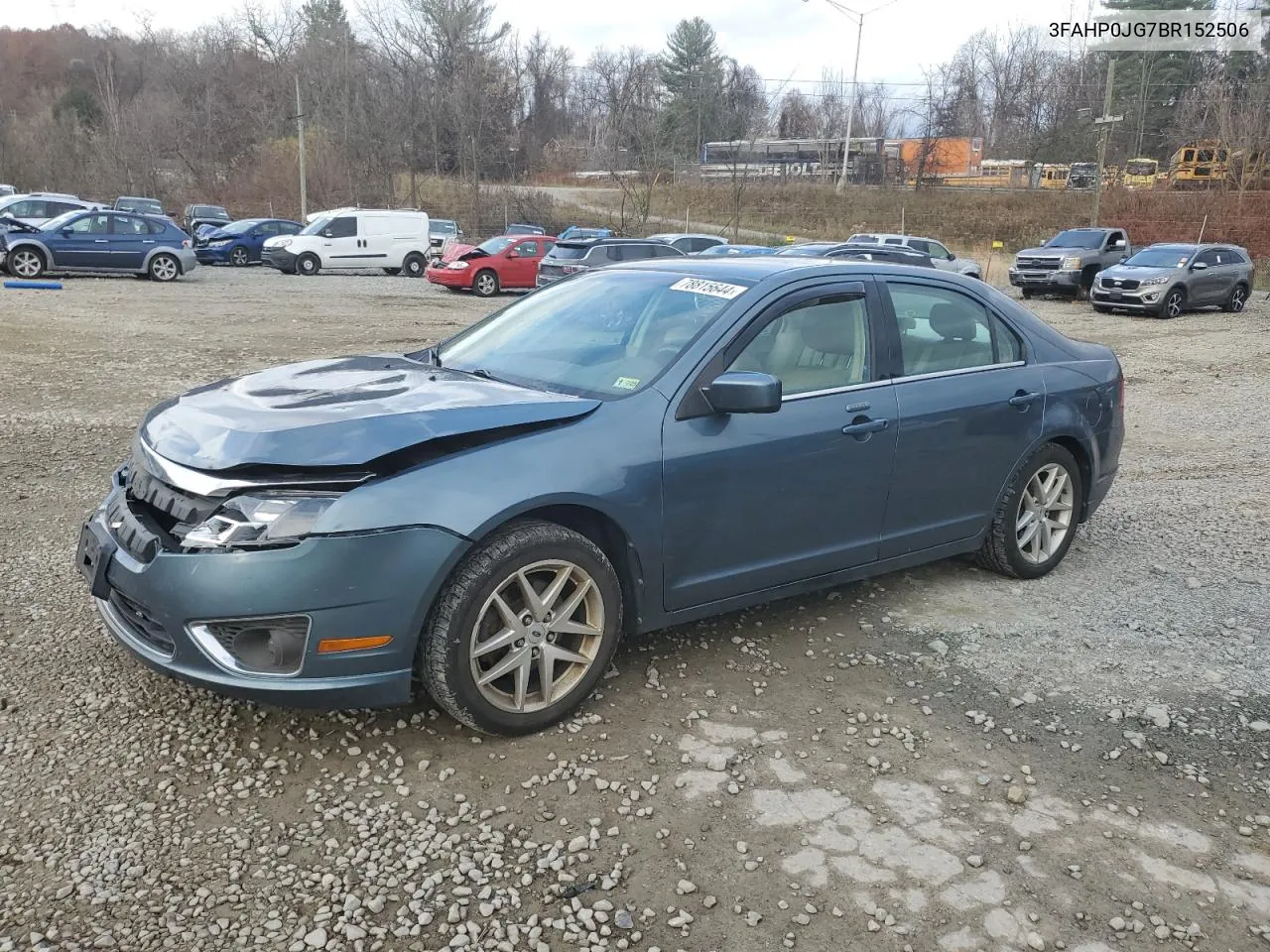 2011 Ford Fusion Sel VIN: 3FAHP0JG7BR152506 Lot: 78815644