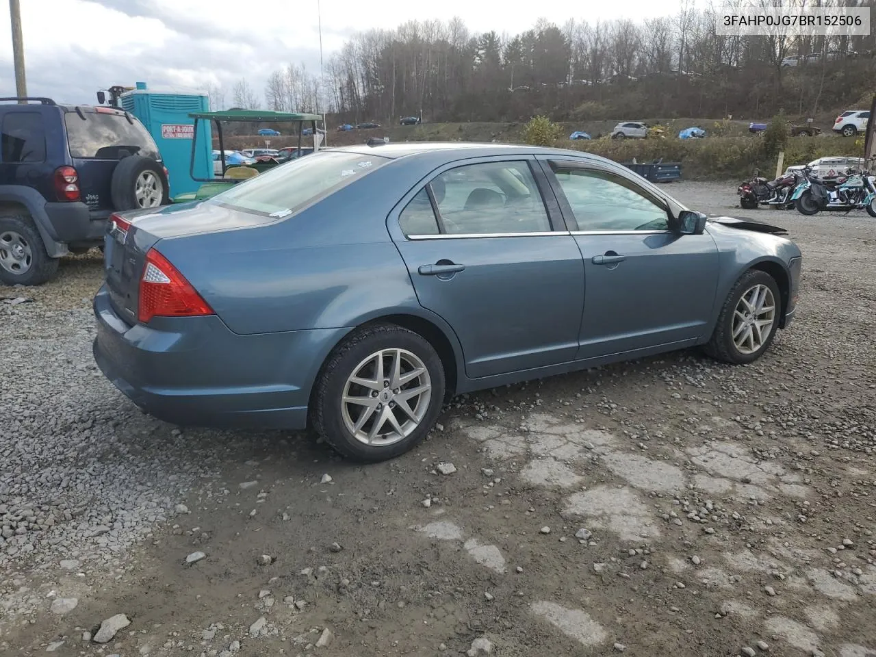 2011 Ford Fusion Sel VIN: 3FAHP0JG7BR152506 Lot: 78815644