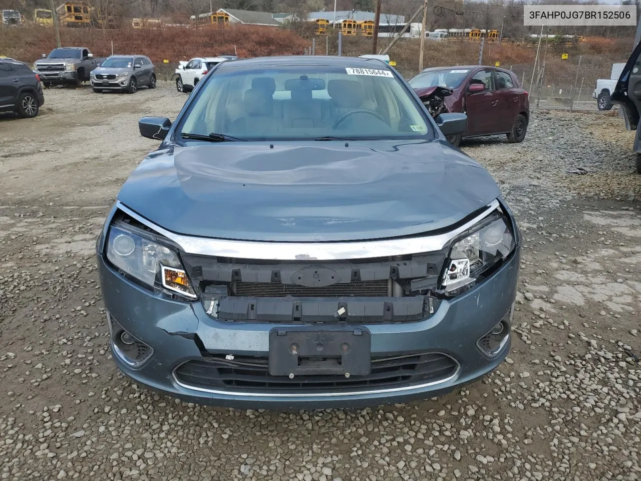 2011 Ford Fusion Sel VIN: 3FAHP0JG7BR152506 Lot: 78815644