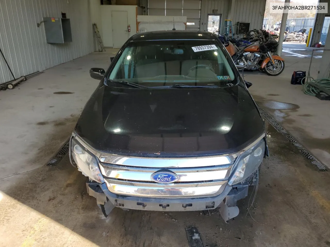 2011 Ford Fusion Se VIN: 3FAHP0HA2BR271534 Lot: 78937394