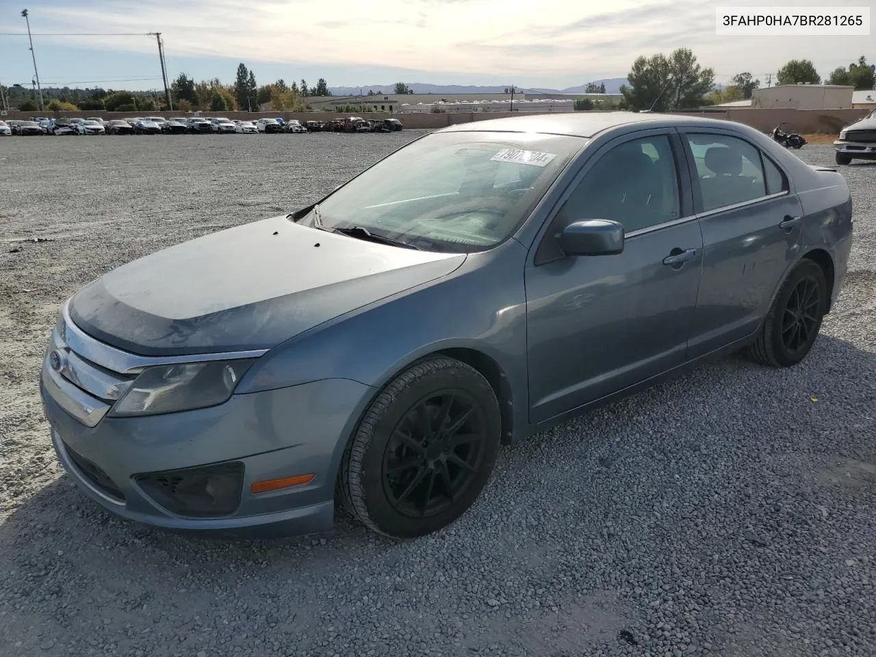 2011 Ford Fusion Se VIN: 3FAHP0HA7BR281265 Lot: 79078504