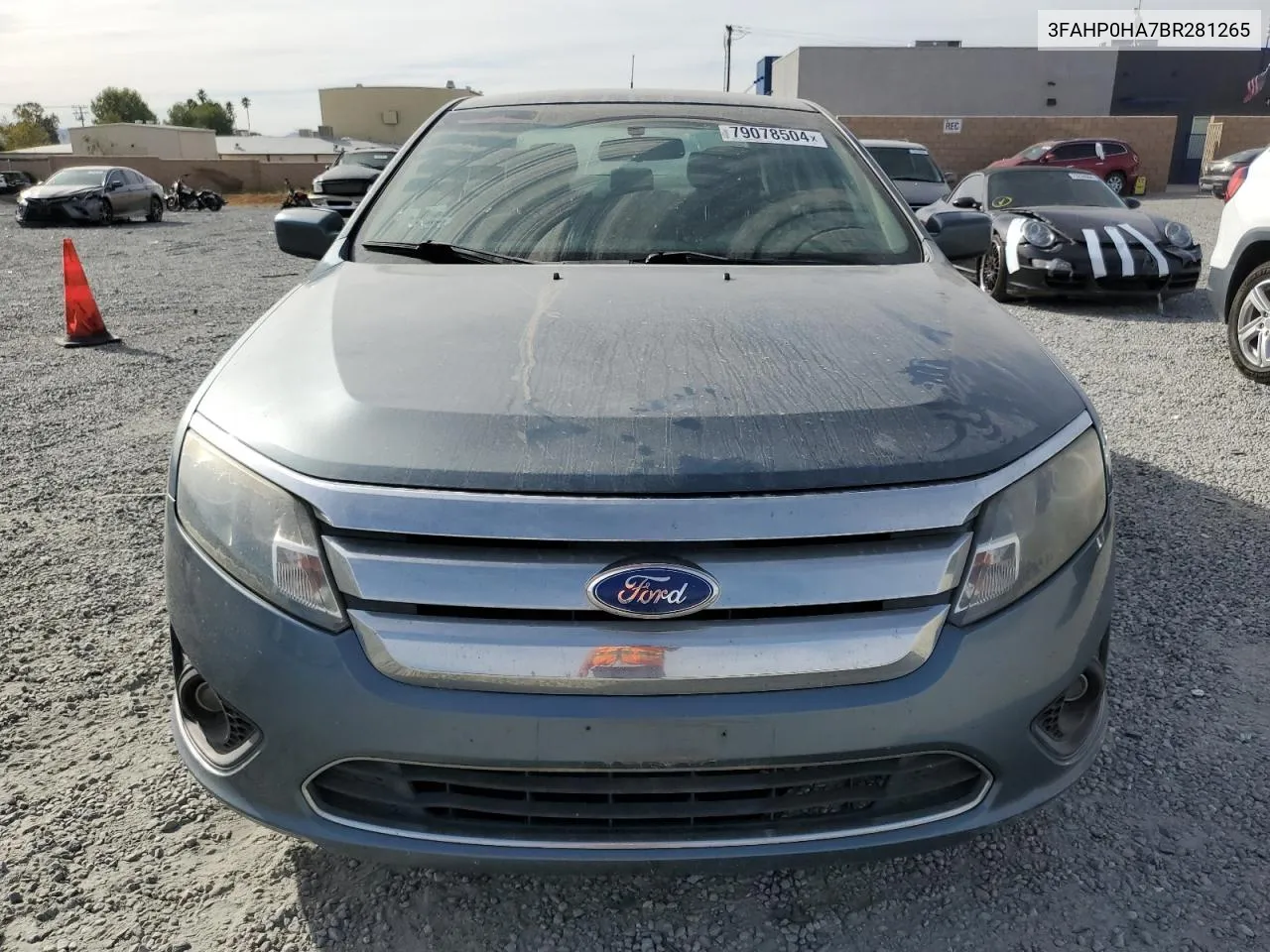 2011 Ford Fusion Se VIN: 3FAHP0HA7BR281265 Lot: 79078504