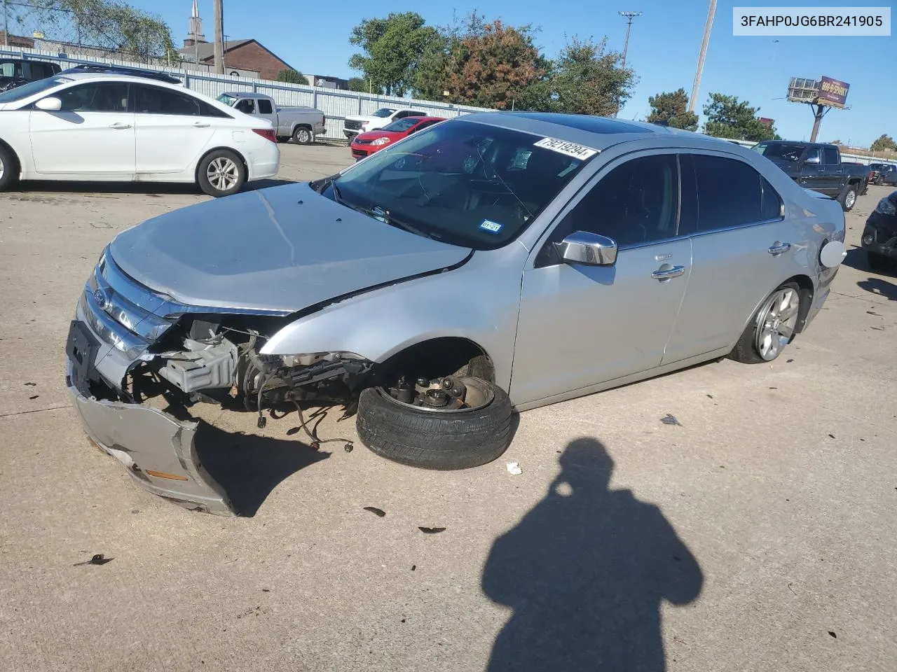 2011 Ford Fusion Sel VIN: 3FAHP0JG6BR241905 Lot: 79219294