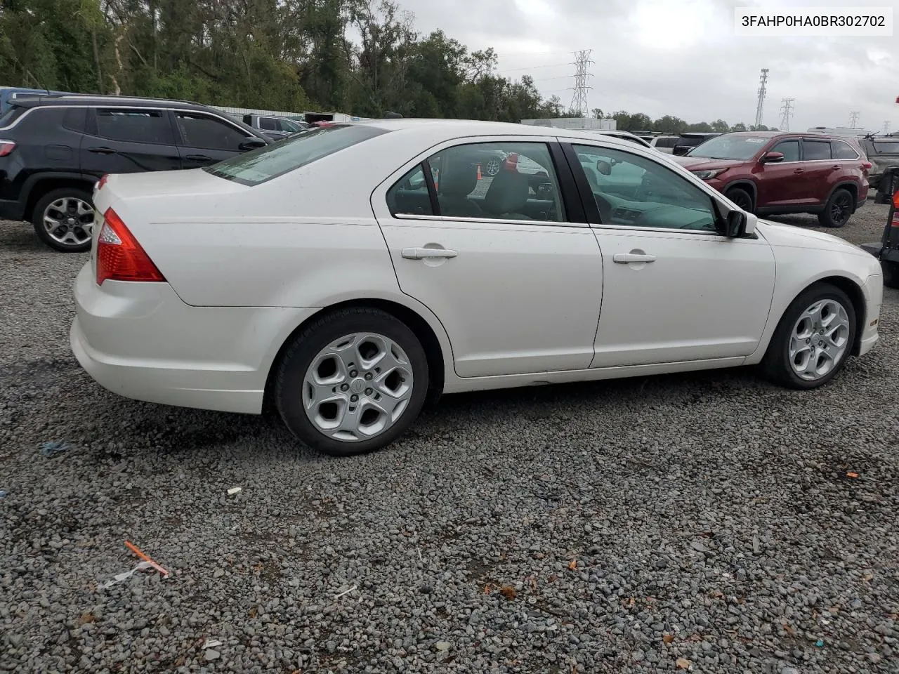 2011 Ford Fusion Se VIN: 3FAHP0HA0BR302702 Lot: 79355604