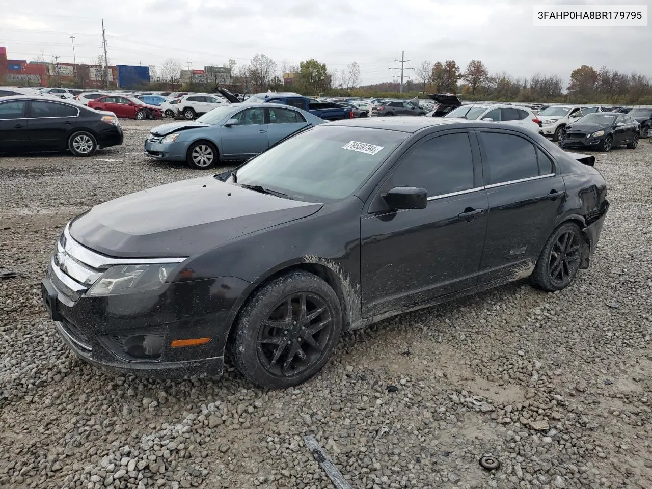 2011 Ford Fusion Se VIN: 3FAHP0HA8BR179795 Lot: 79559794