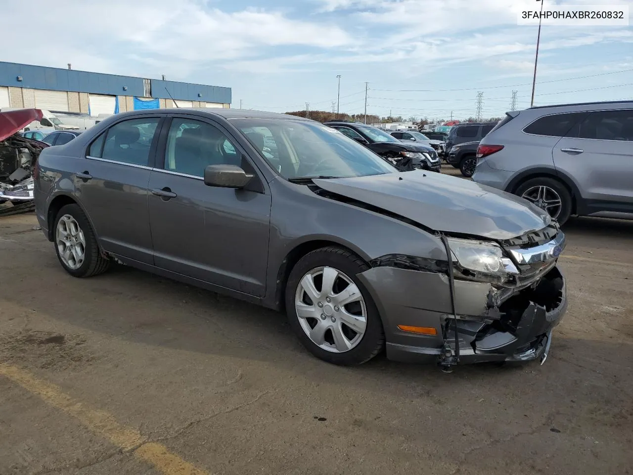 2011 Ford Fusion Se VIN: 3FAHP0HAXBR260832 Lot: 79633784