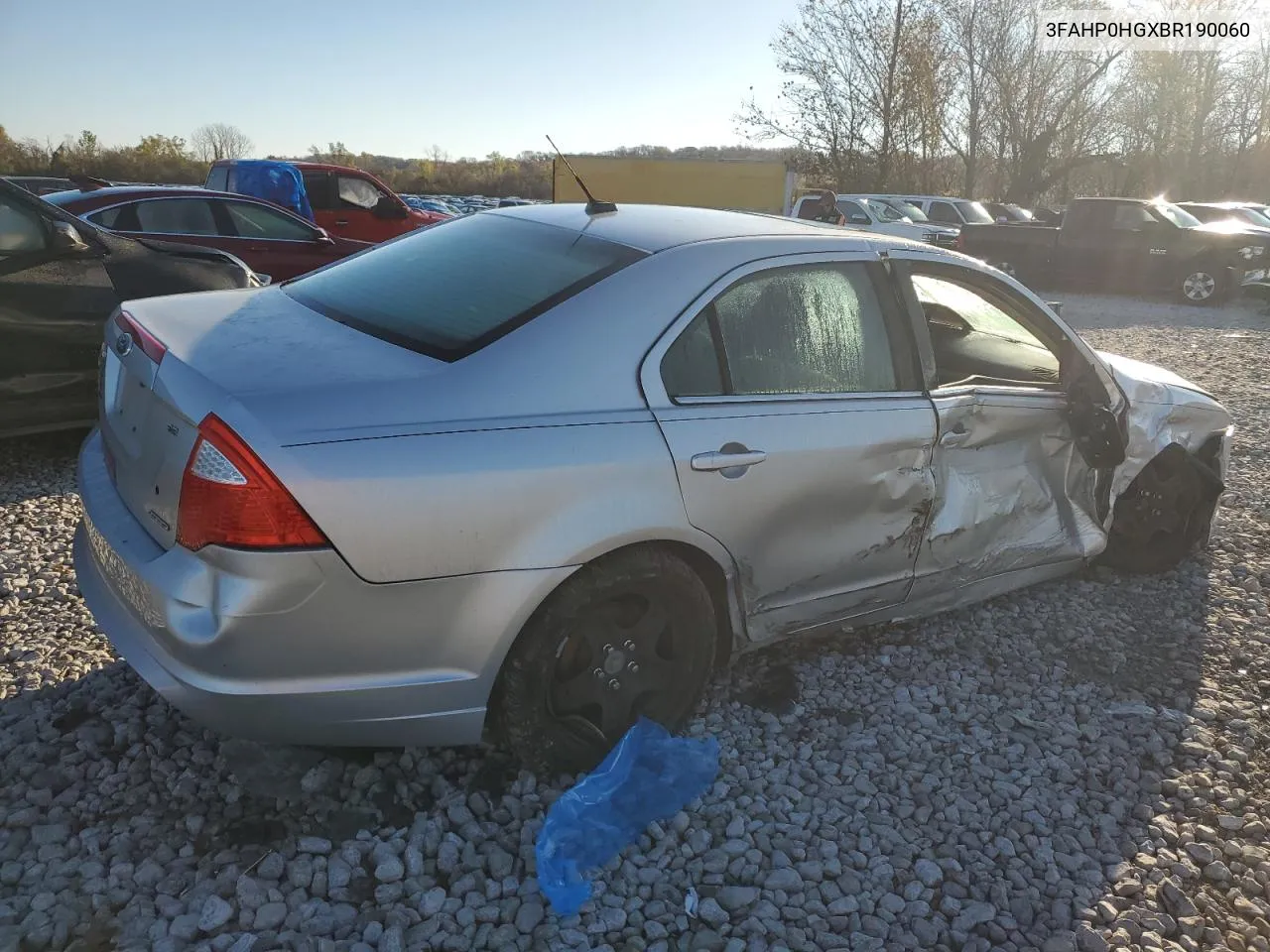 2011 Ford Fusion Se VIN: 3FAHP0HGXBR190060 Lot: 80138774