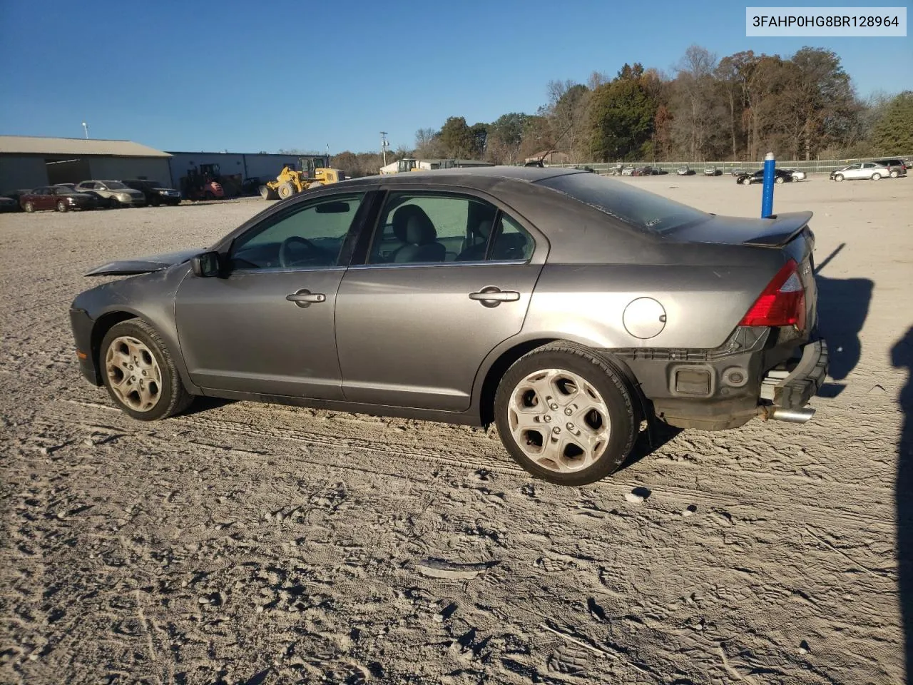 2011 Ford Fusion Se VIN: 3FAHP0HG8BR128964 Lot: 80192704