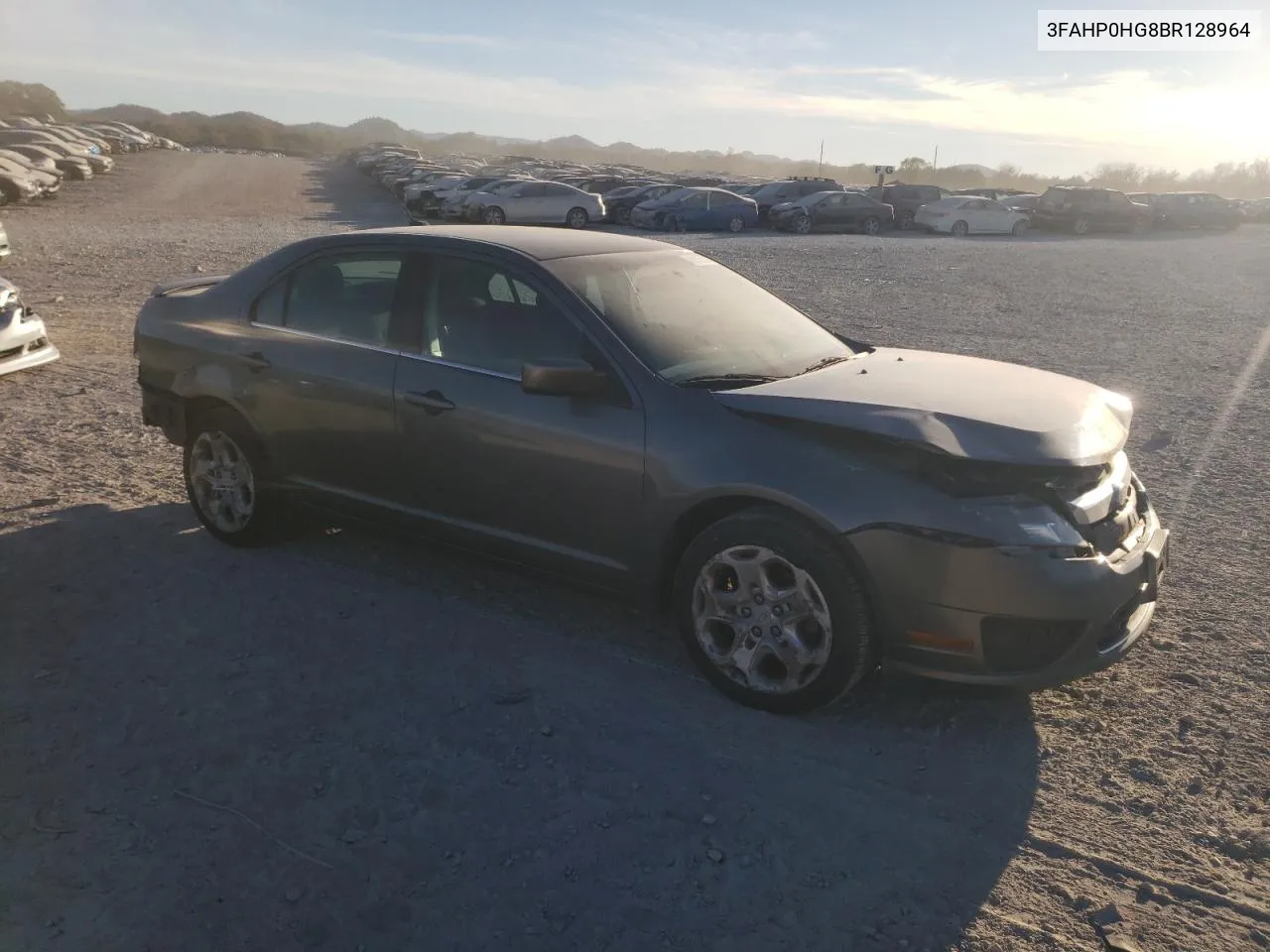 2011 Ford Fusion Se VIN: 3FAHP0HG8BR128964 Lot: 80192704