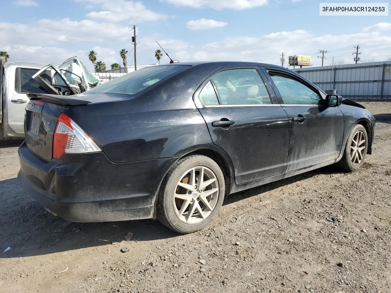 2012 Ford Fusion Se VIN: 3FAHP0HA3CR124253 Lot: 42002444