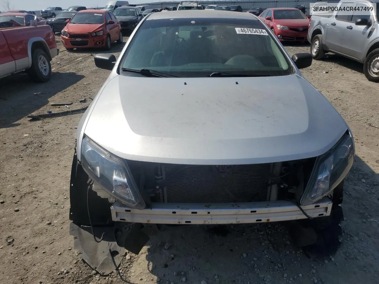 2012 Ford Fusion S VIN: 3FAHP0GA4CR447499 Lot: 46765434