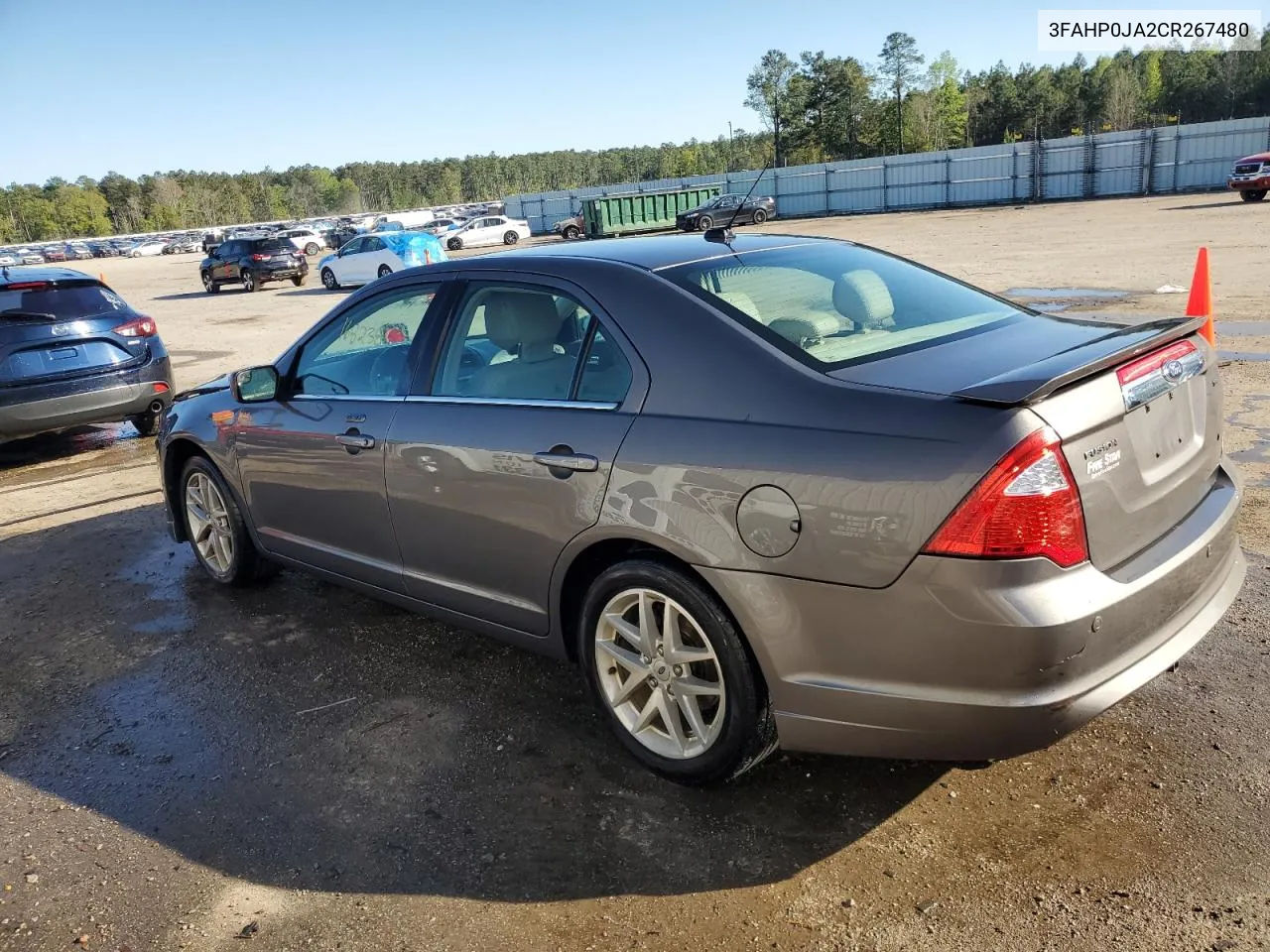 2012 Ford Fusion Sel VIN: 3FAHP0JA2CR267480 Lot: 48619684