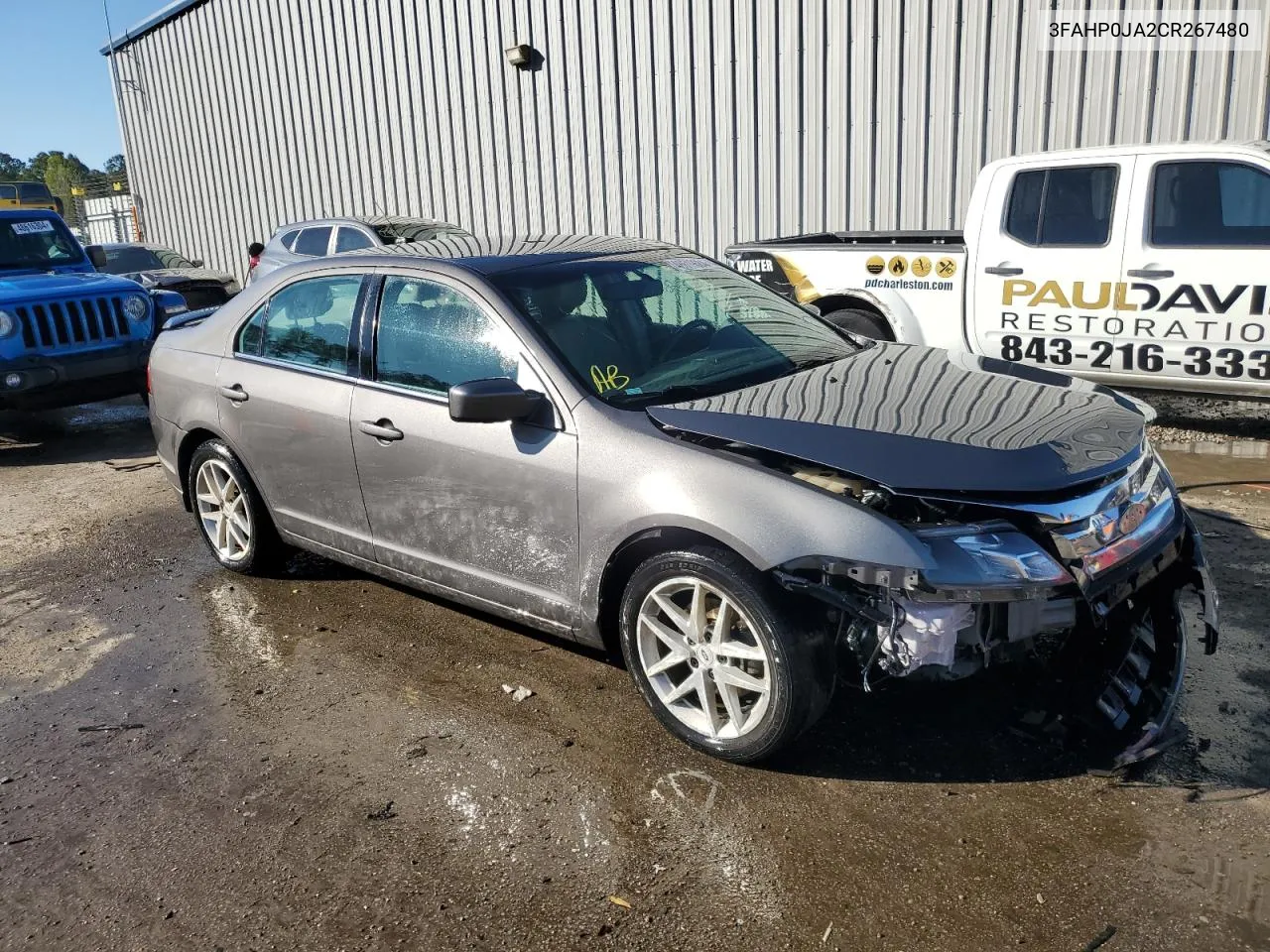 2012 Ford Fusion Sel VIN: 3FAHP0JA2CR267480 Lot: 48619684