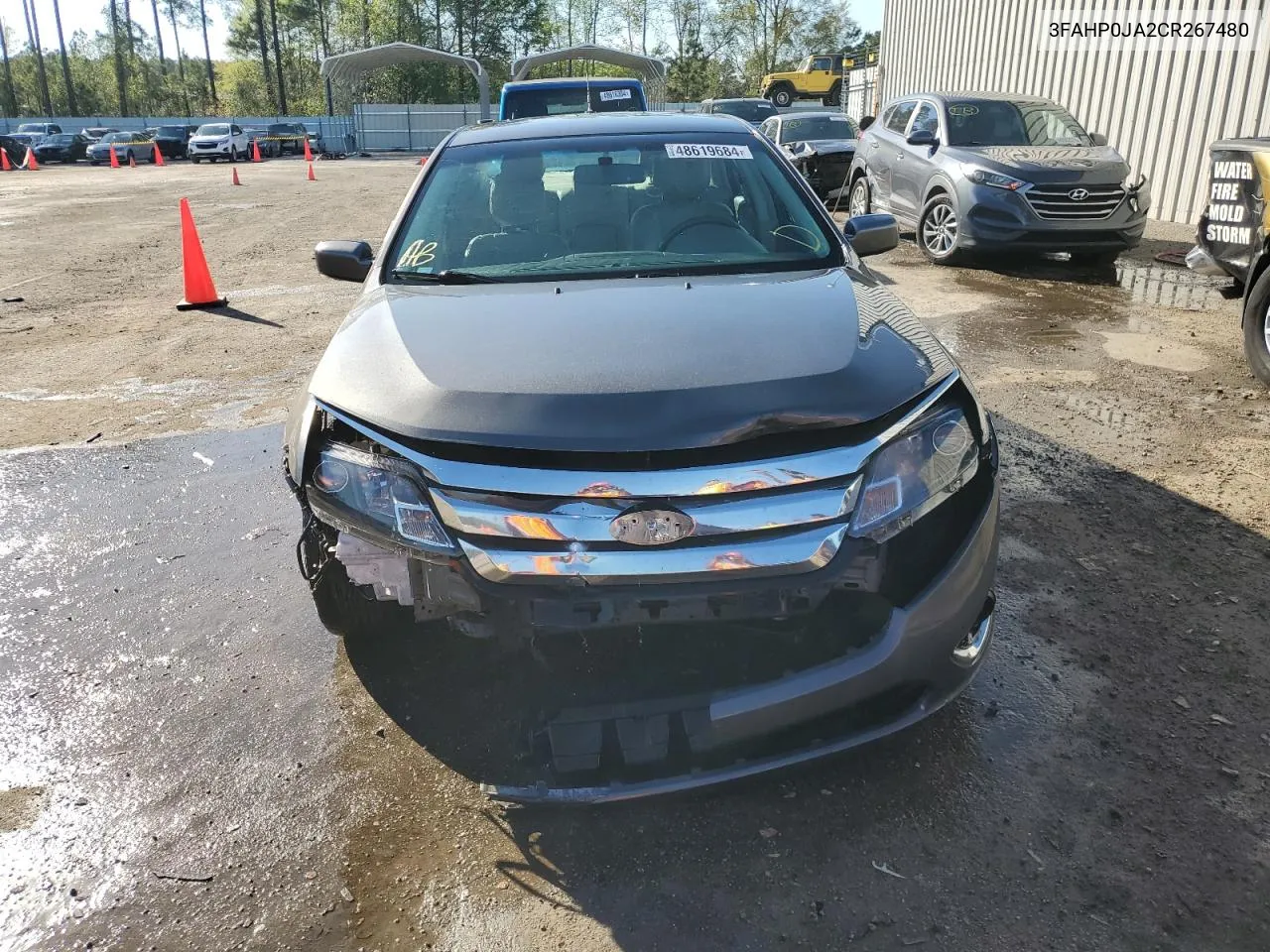 2012 Ford Fusion Sel VIN: 3FAHP0JA2CR267480 Lot: 48619684