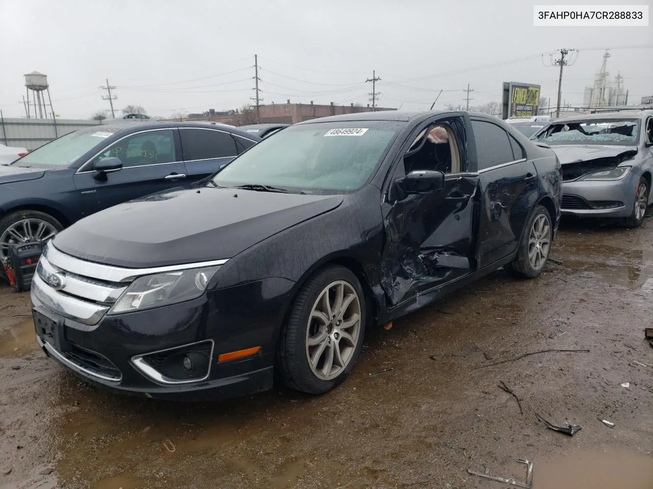 2012 Ford Fusion Se VIN: 3FAHP0HA7CR288833 Lot: 48649924