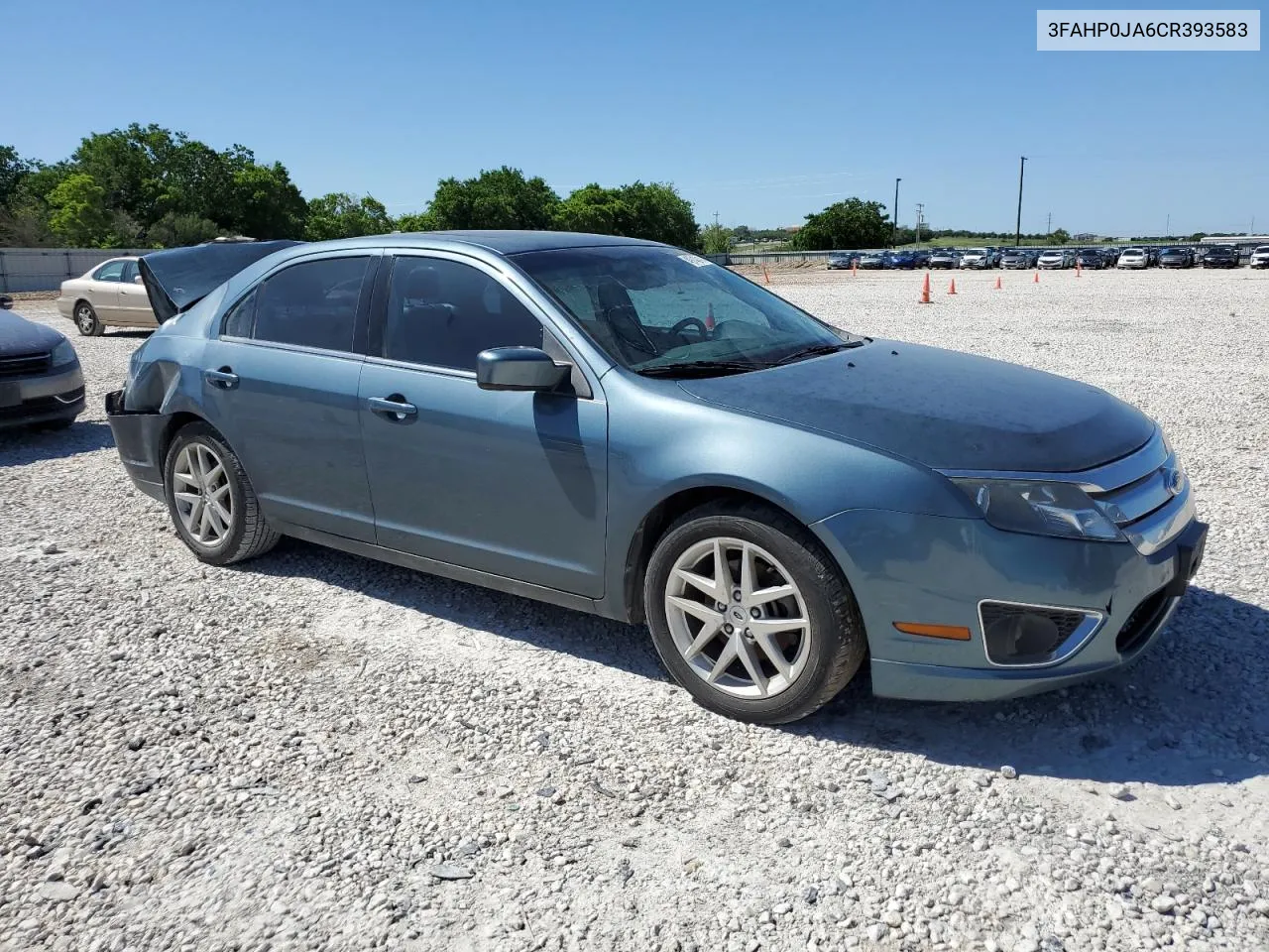 2012 Ford Fusion Sel VIN: 3FAHP0JA6CR393583 Lot: 49742414