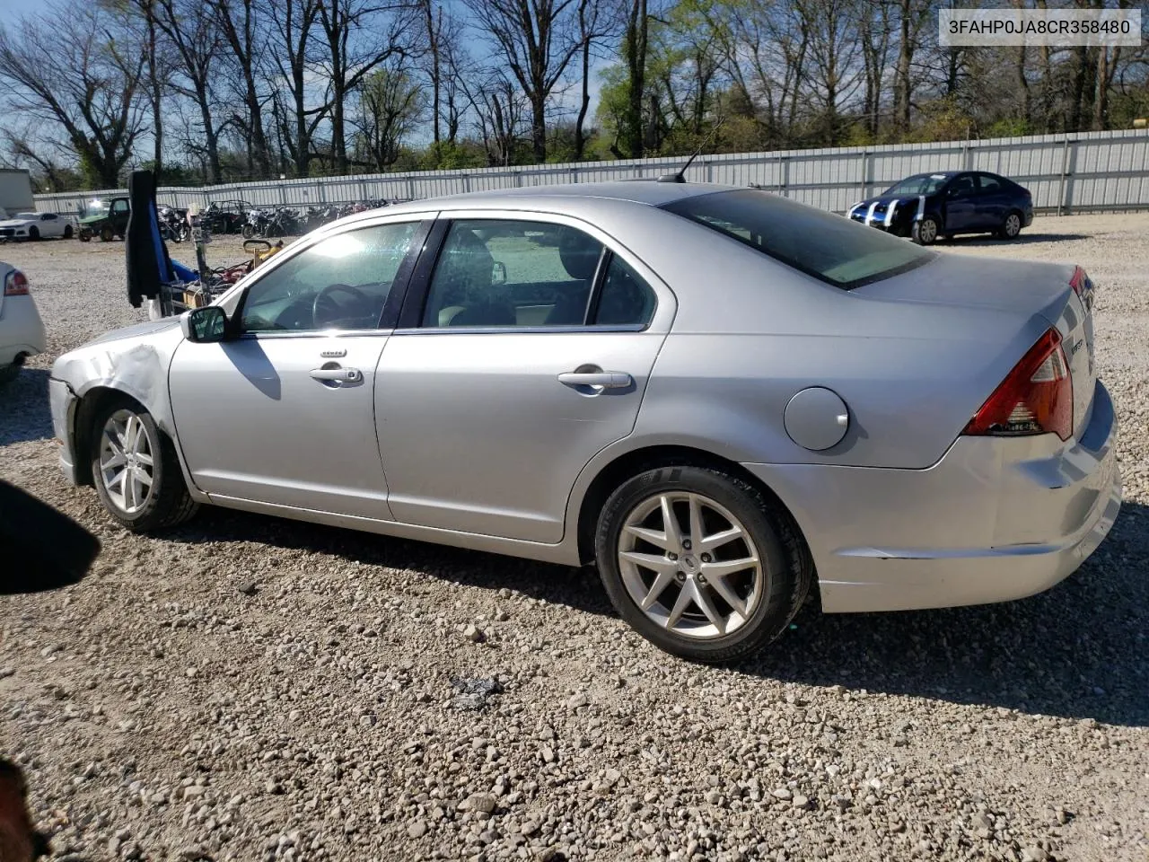 2012 Ford Fusion Sel VIN: 3FAHP0JA8CR358480 Lot: 49973814