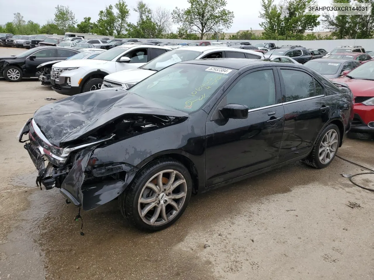 2012 Ford Fusion Sel VIN: 3FAHP0JGXCR144031 Lot: 52932384