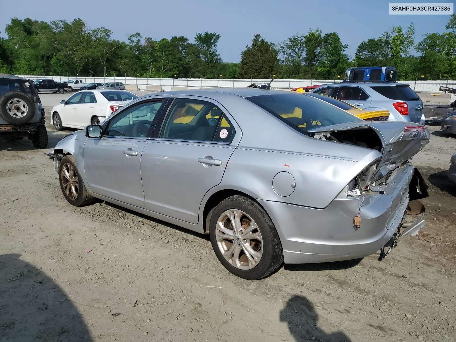 2012 Ford Fusion Se VIN: 3FAHP0HA3CR427386 Lot: 53494404