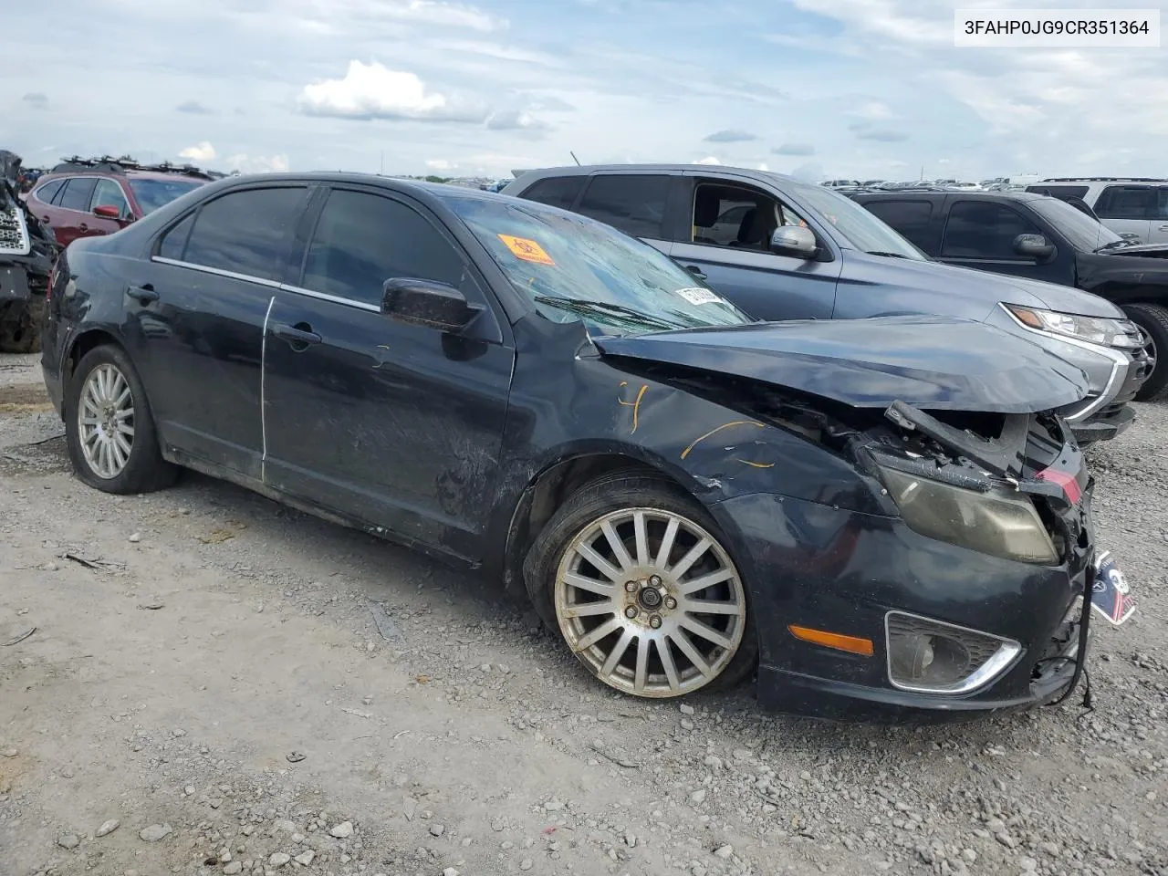 2012 Ford Fusion Sel VIN: 3FAHP0JG9CR351364 Lot: 57206994