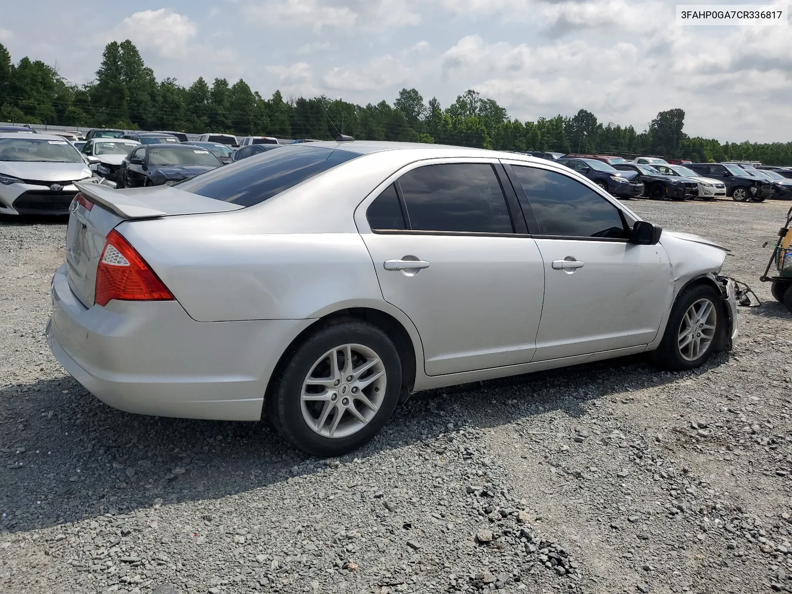 2012 Ford Fusion S VIN: 3FAHP0GA7CR336817 Lot: 57495514