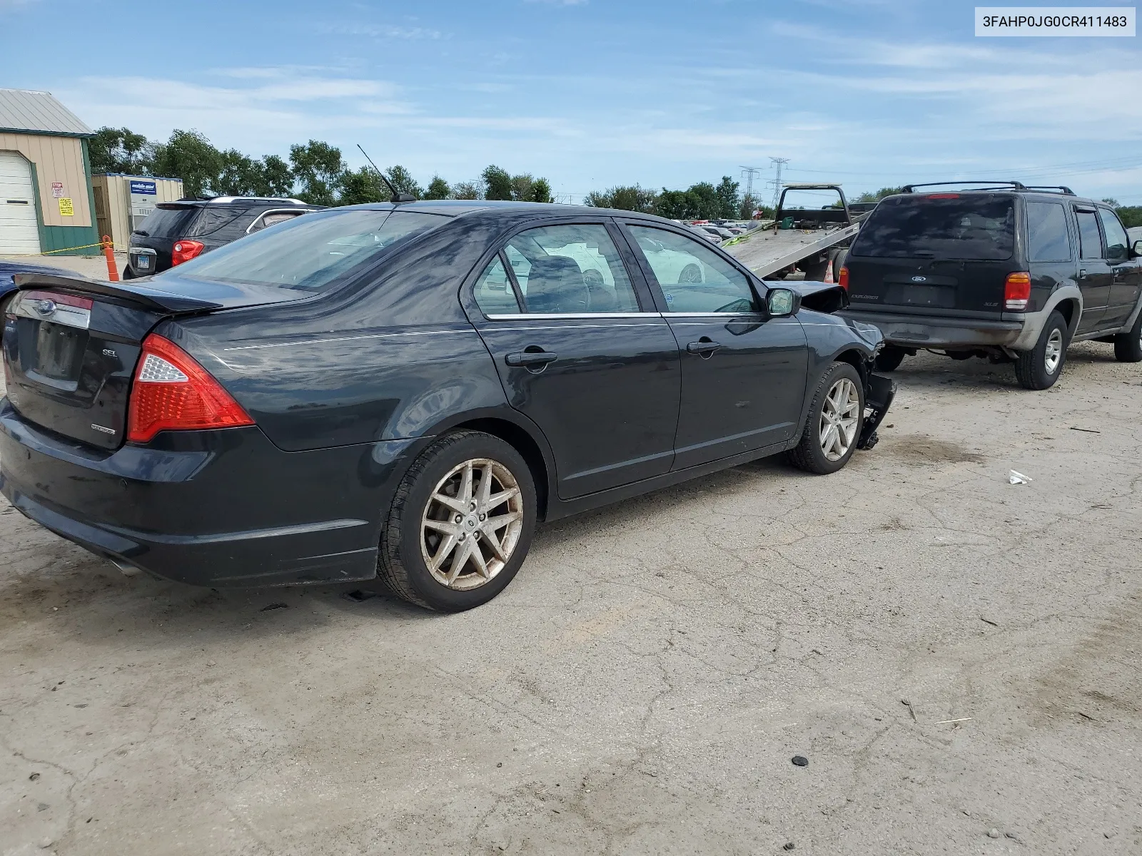 2012 Ford Fusion Sel VIN: 3FAHP0JG0CR411483 Lot: 58698804